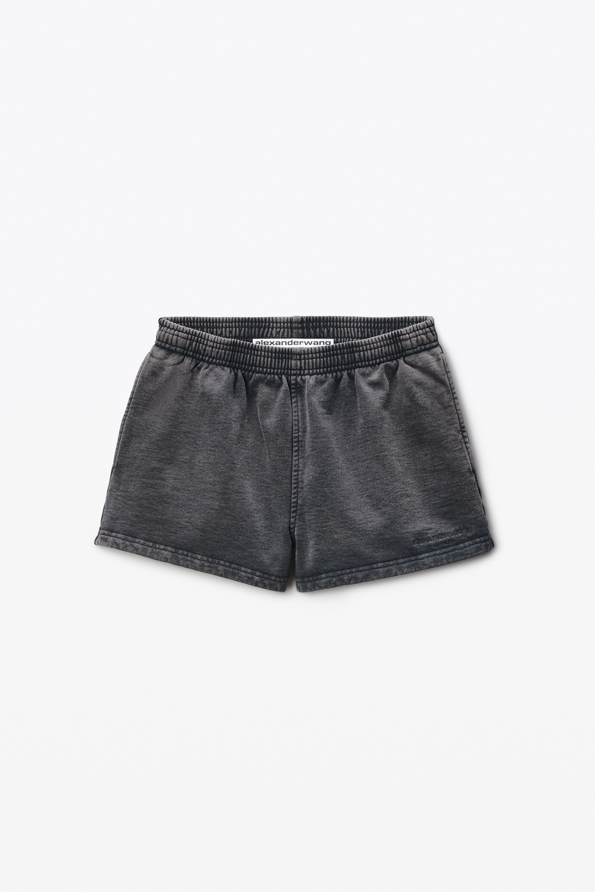 ショートパンツ T BY ALEXANDER WANG 'Running' shorts Gray Gray Logo Cotton Running Shorts by alexanderwang.t on Sale