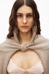 FRONT KNOT SHRUG IN CASHMERE WOOL