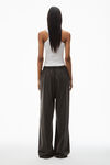Alexander Wang washed charcoal high-waist relaxed sweatpant in cotton