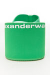 alexander wang aw wedge flip flop in nylon island green