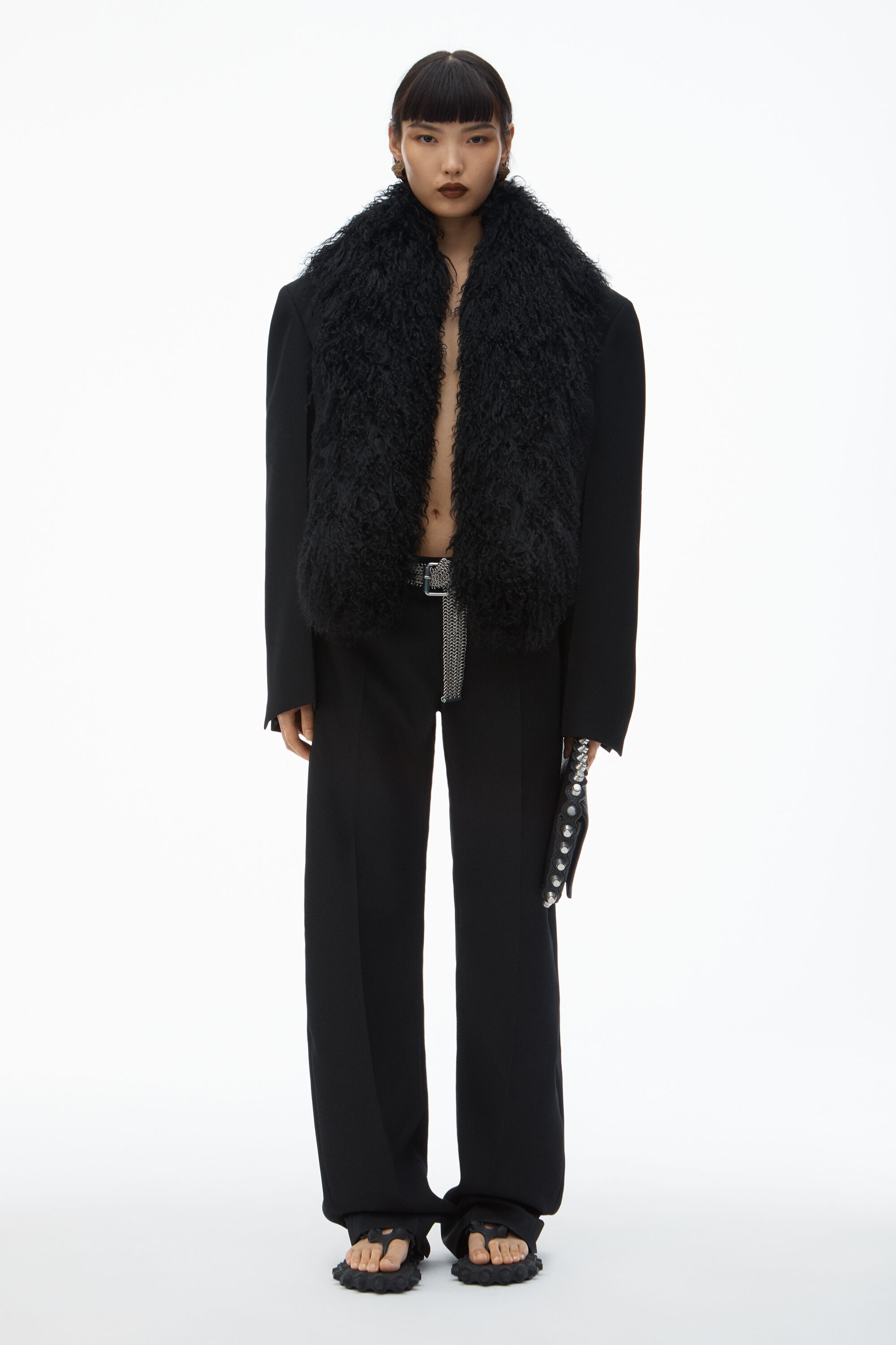 クロップド＆オーバーサイズ alexander wang ボンバージャケット alexanderwang アレキサンダーワング パッド ボンバージャケット