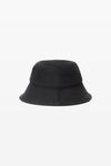 Alexander Wang washed black distressed logo bucket hat