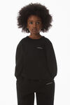 alexander wang essential毛圈布增塑溶胶印花运动裤 black
