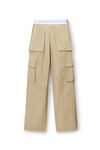 Alexander Wang feather mid-rise cargo rave pants in cotton twill