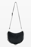 Alexander Wang black dome multi carry bag in crackle patent leather