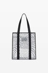 alexander wang the freeze ロゴメッシュ ラージトート white/black