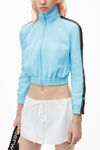 Alexander Wang arctic cropped track jacket with logo tape in pique