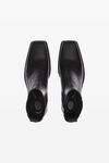 alexander wang terrain 裂纹漆皮机车靴 black