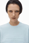 Alexander Wang ariel blue maglia a coste in ciniglia