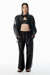 Alexander Wang black black satin faille sweatpants