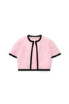 alexander wang 密织尼龙短款开衫 light pink