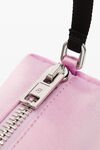 alexander wang heiress medium pouch in satin winsome orchid