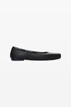 Alexander Wang black billie flat in leather