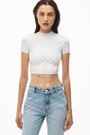 alexander wang og high-rise stovepipe jean in denim light indigo fade