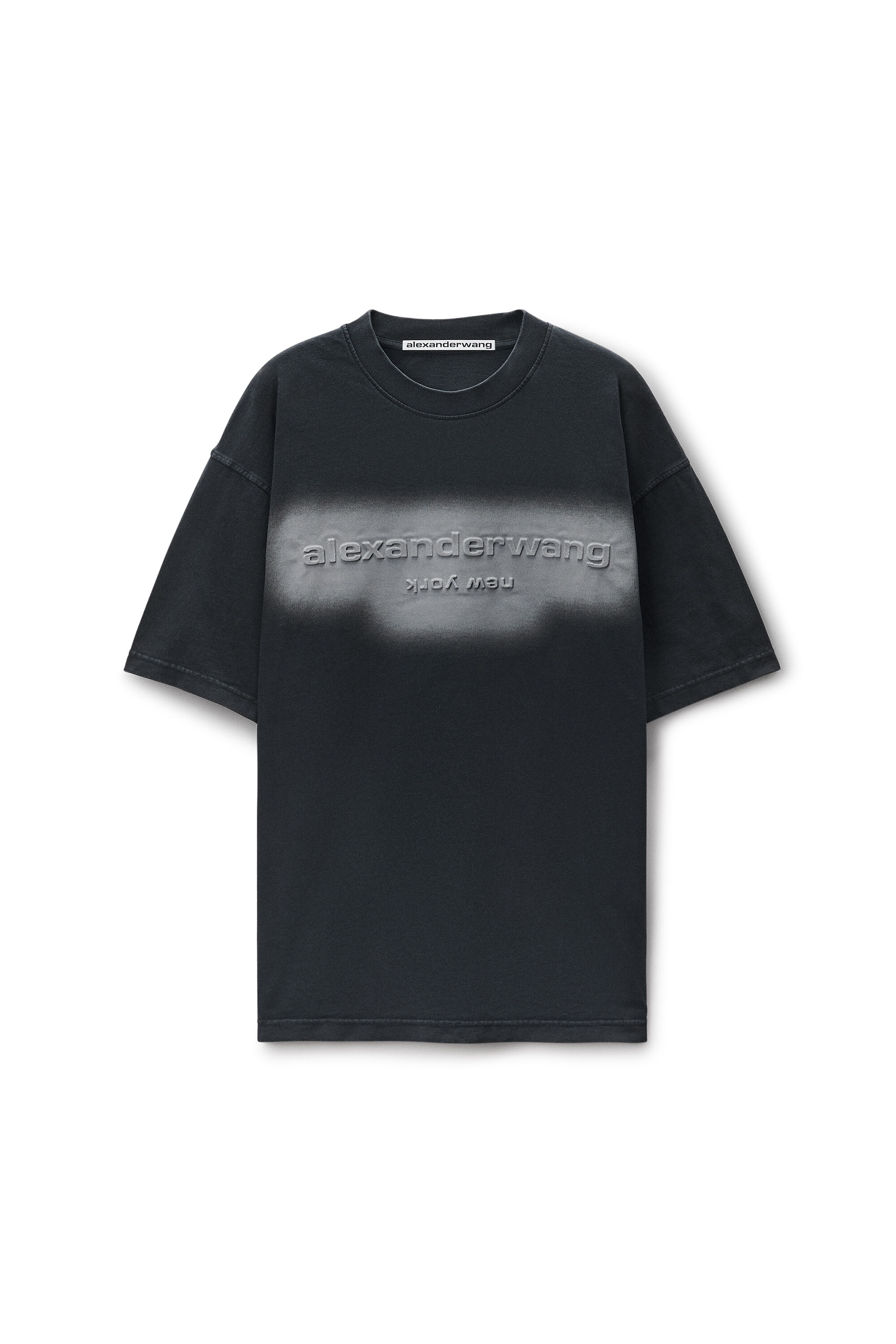 Unisex Short Sleeve Embossed Halo Tee in Jersey Oversized in