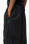 alexander wang articulated track pant in crisp nylon black