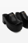 alexander wang zoe 皮革木底鞋 black