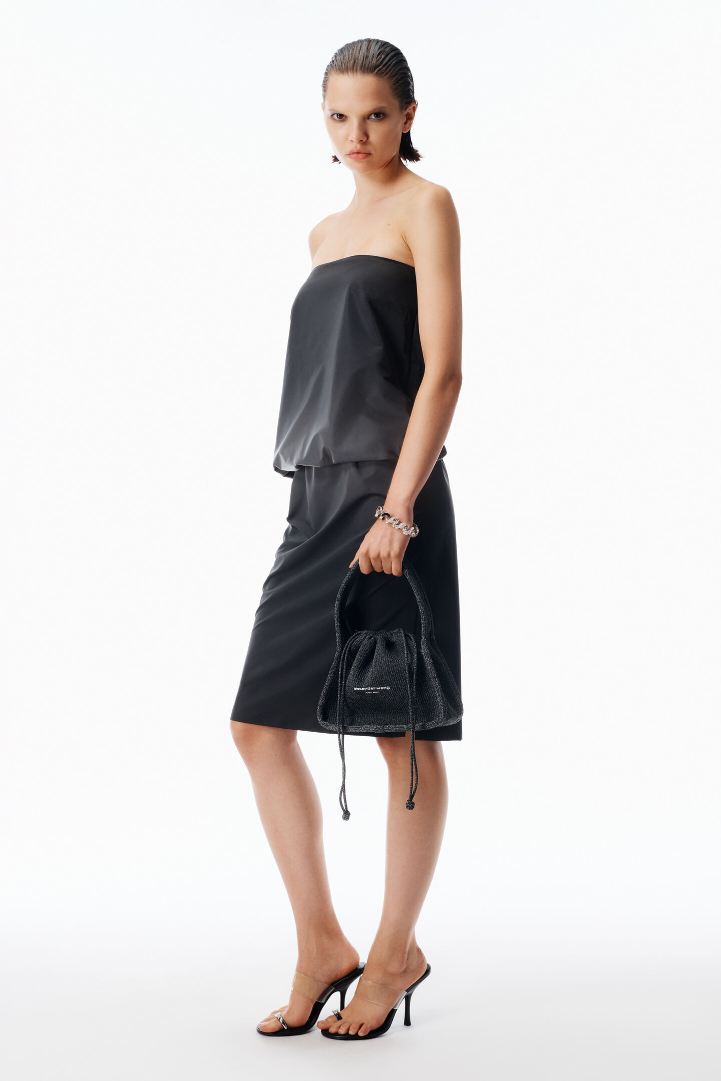 Alexander Wang Reflective Ryan Knit Bag Small