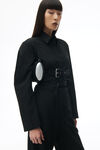 Alexander Wang black dome barrel pouchette in nylon