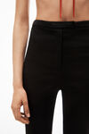 alexander wang 弹力缎面精裁紧身裤 black