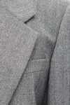 alexander wang oversized blazer in herringbone tailoring grey/black