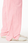alexander wang 皱褶尼龙透明烫钻运动裤 light pink