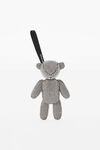 alexander wang beiress wristlet in crystal mesh white