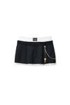 Alexander Wang black/white black pre-styled hardware miniskirt