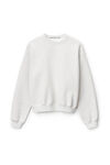 Alexander Wang vintage heather grey unisex crewneck sweatshirt in dense fleece