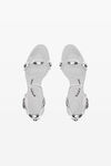 alexander wang dome 65 mid heel goatskin sandal optic white