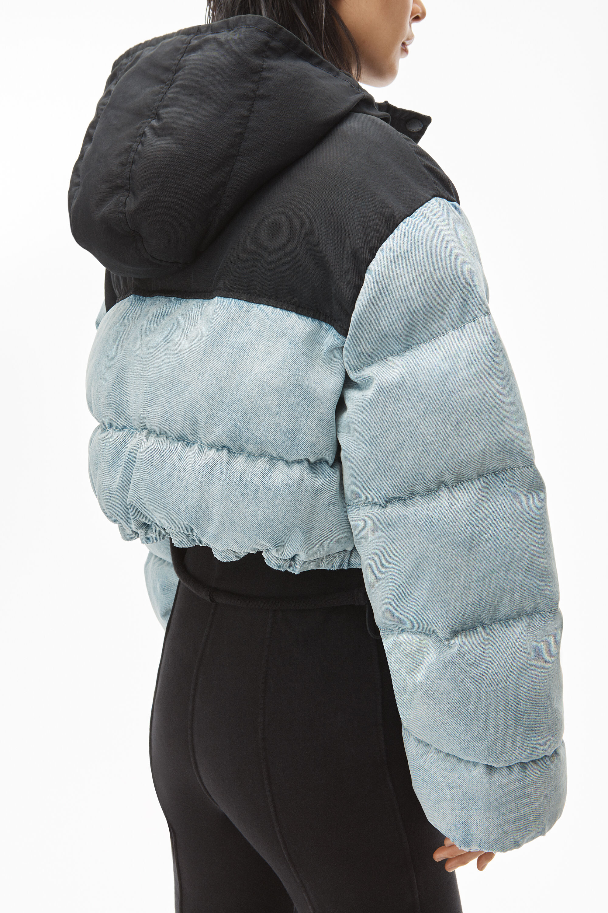 alexanderwang CROPPED PUFFER JACKET IN 