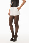 alexander wang safari short in cotton tailoring snow white