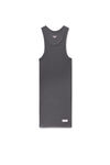 Alexander Wang army drab 灰色工字背心家居迷你连衣裙