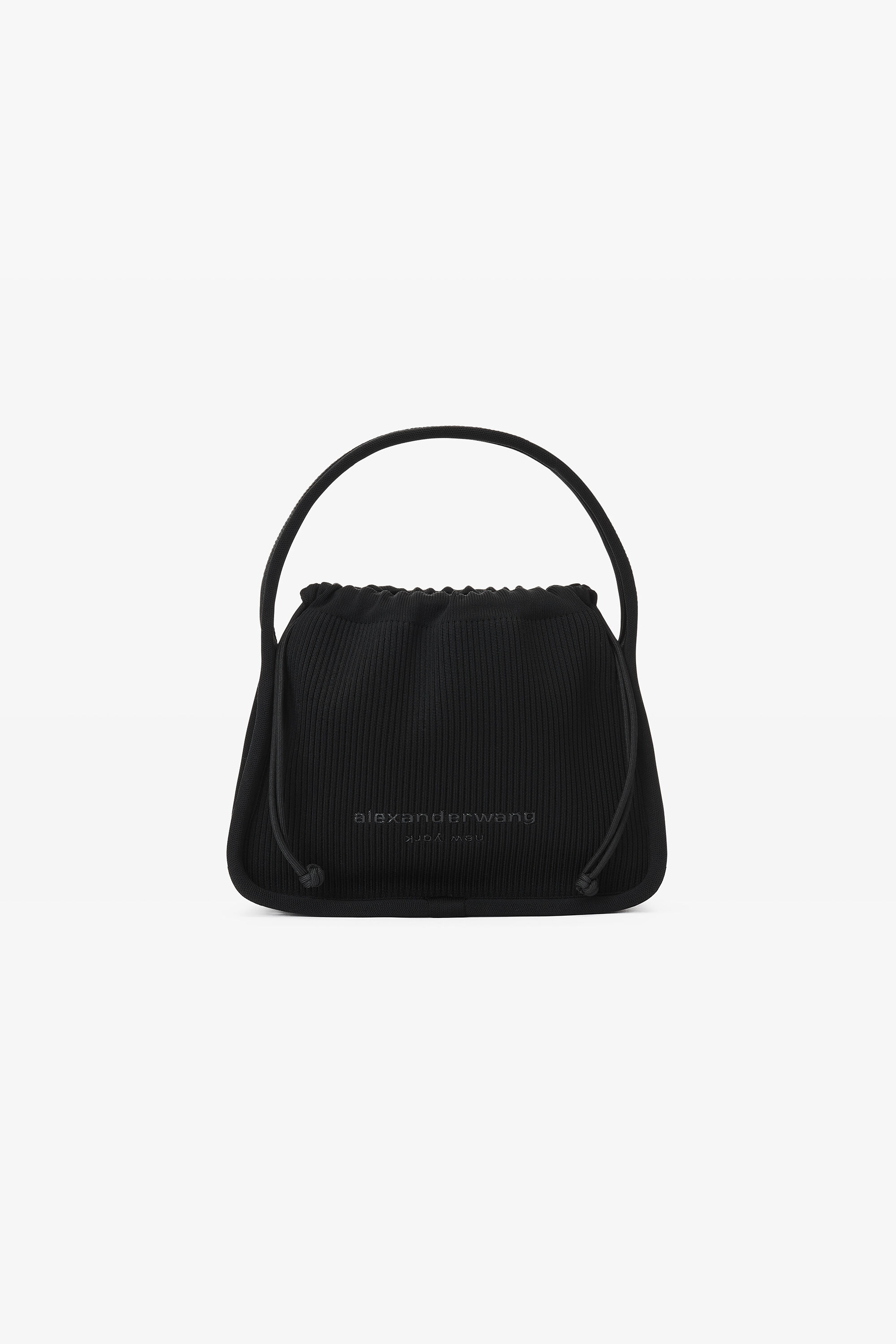 alexander wang ryan メタリック リブニット スモールバッグ