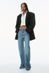Alexander Wang vintage light indigo ez mid-rise jeans with logo pocket