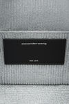 alexander wang ryan small bag in metallic rib knit metallic silver