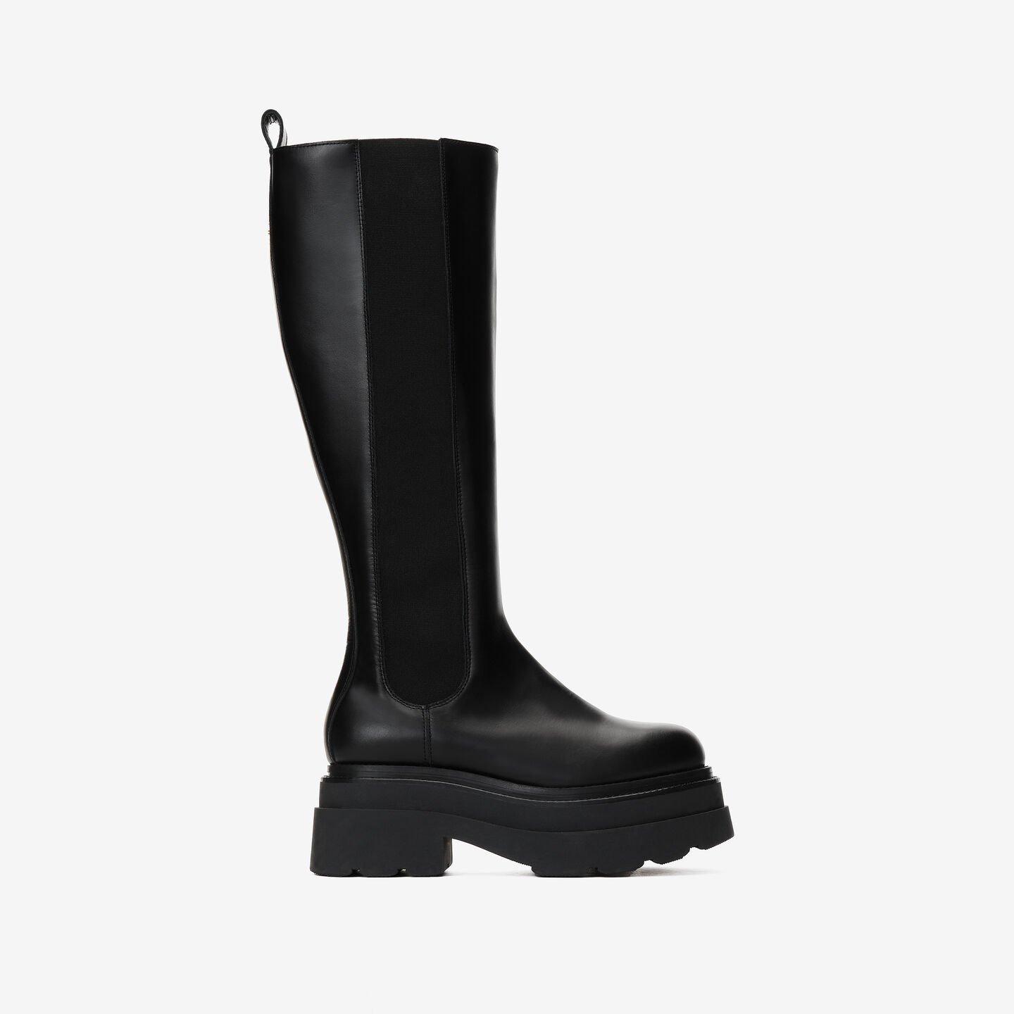 Shop Alexander Wang Carter Platform Chelsea Boot In Leather In Black
