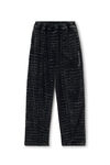 Alexander Wang washed pepper 鳄鱼提花天鹅绒运动裤