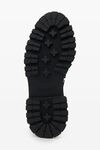 alexander wang carter 牛犊纹皮革踝部饰带靴 black