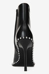 alexander wang nova 皮革圆头踝靴 black