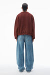 Alexander Wang acid red unisex logo-embossed sweatshirt in cotton