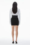 Alexander Wang black miniskirt with logo elastic