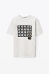 alexander wang tune in tee in compact jersey gunsmoke