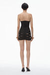 Alexander Wang black tacked bandage tube dress