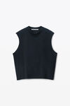Alexander Wang black black vintage fade-effect muscle tank
