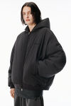 Alexander Wang black black hoodie puffer jacket