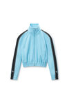 Alexander Wang arctic cropped track jacket with logo tape in pique