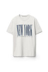 alexander wang ny 发泡图案密织平纹针织 t 恤 light heather grey