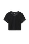 alexander wang 运动网眼面料短款 t 恤 black