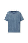 Alexander Wang washed blue ink blue cotton-jersey logo tee